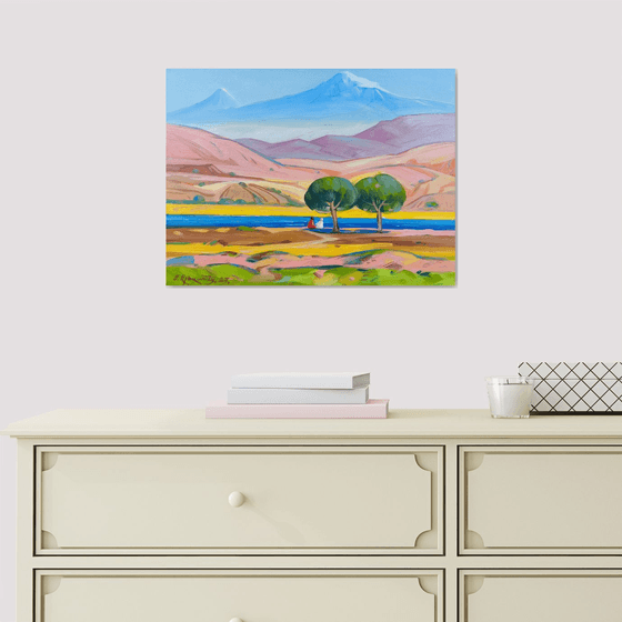 Two by the River Beneath Ararat