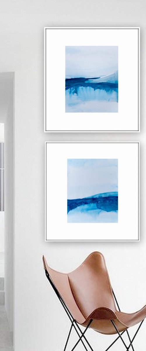 Landscape, set of 2 by Nadia Moniatis