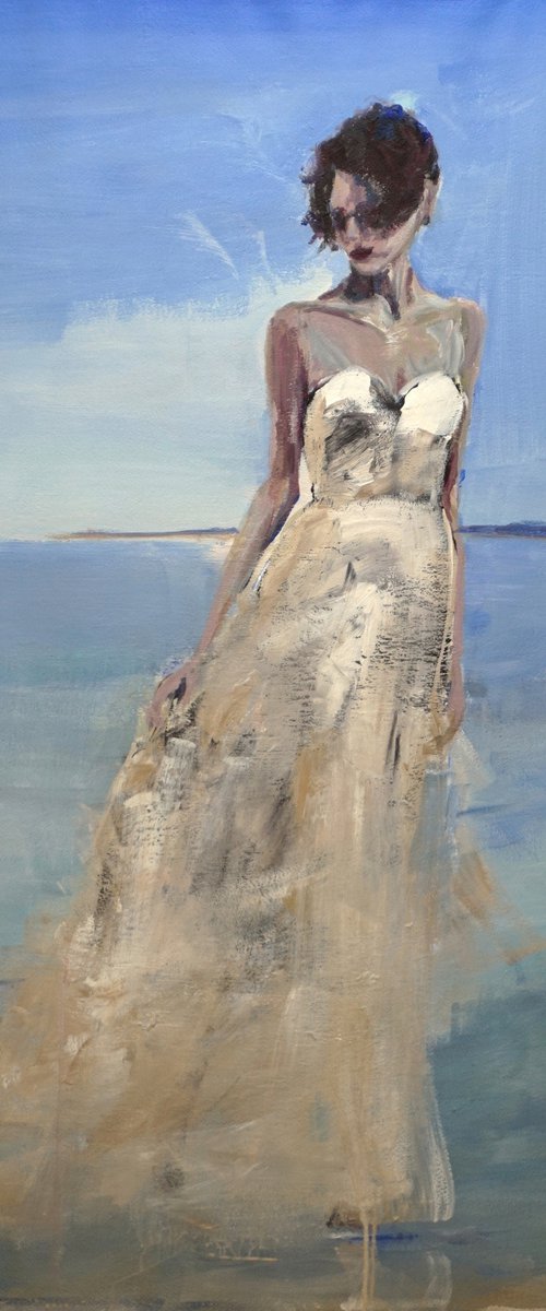 White and blue by Oscar Alvarez Pardo
