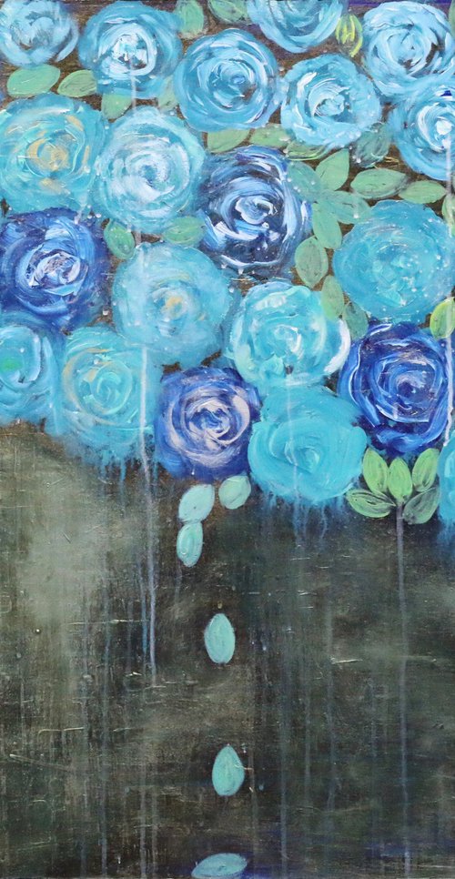 Blue Roses by Kristine Soghomonyan