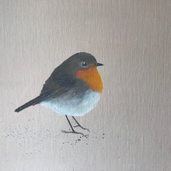 Two Little Robins ~ on white gold