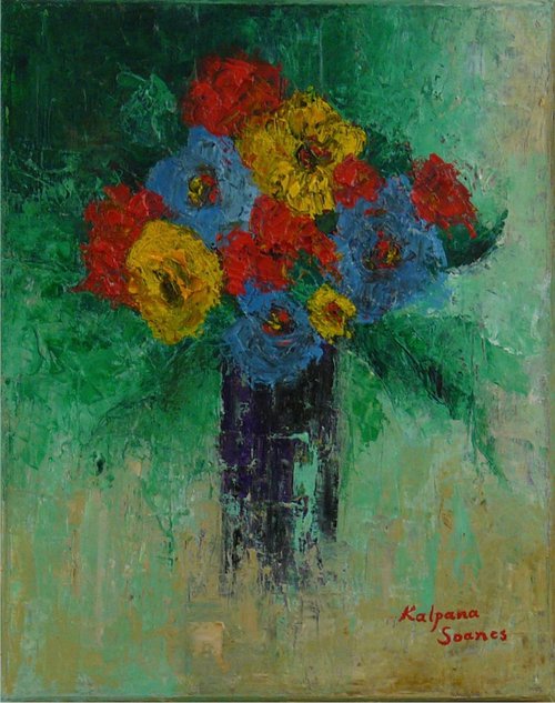 Flowers For You IV by Kalpana Soanes