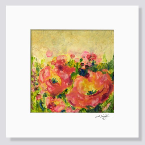 Encaustic Floral 44 by Kathy Morton Stanion