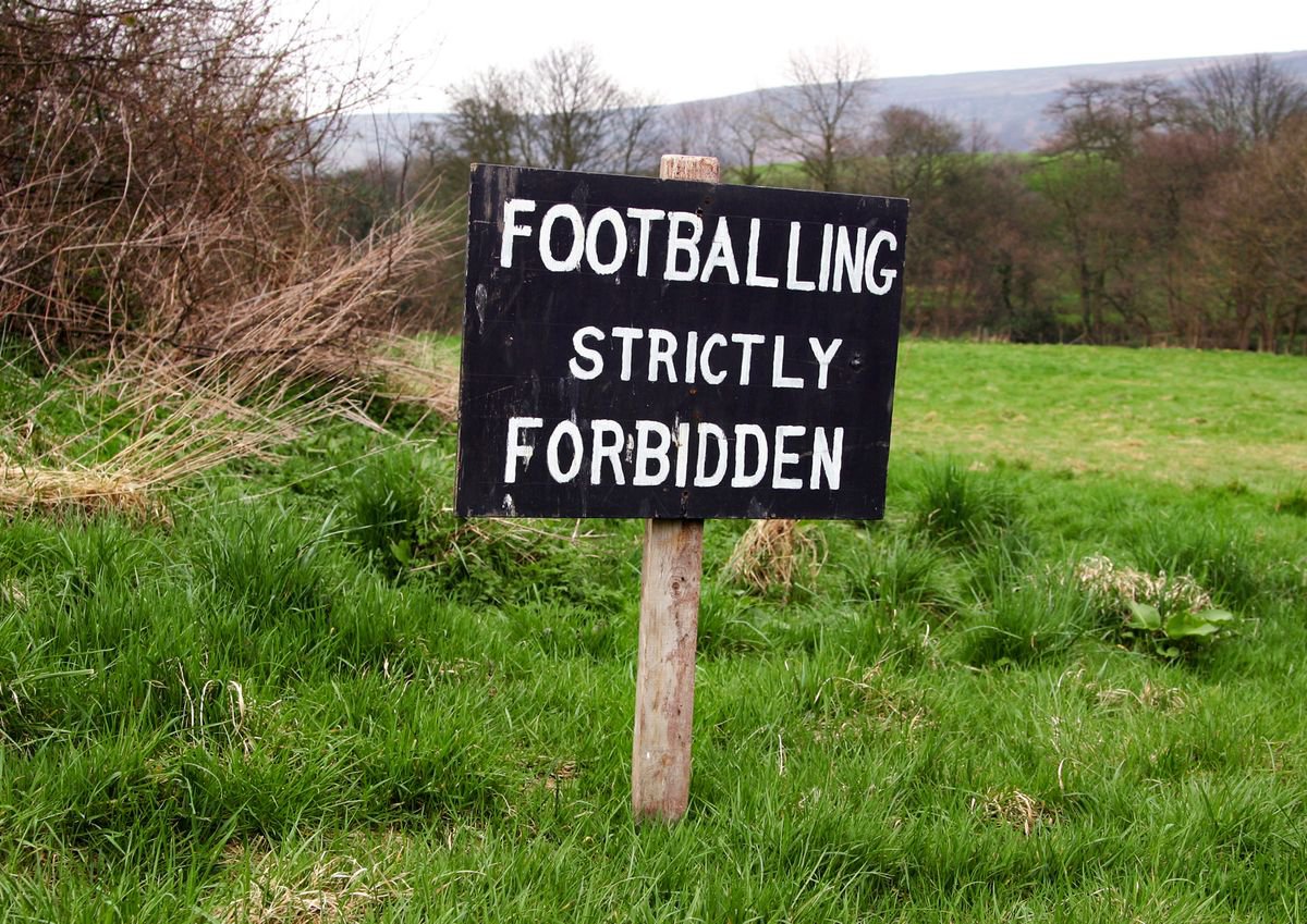No Footballing! by Vincent Abbey