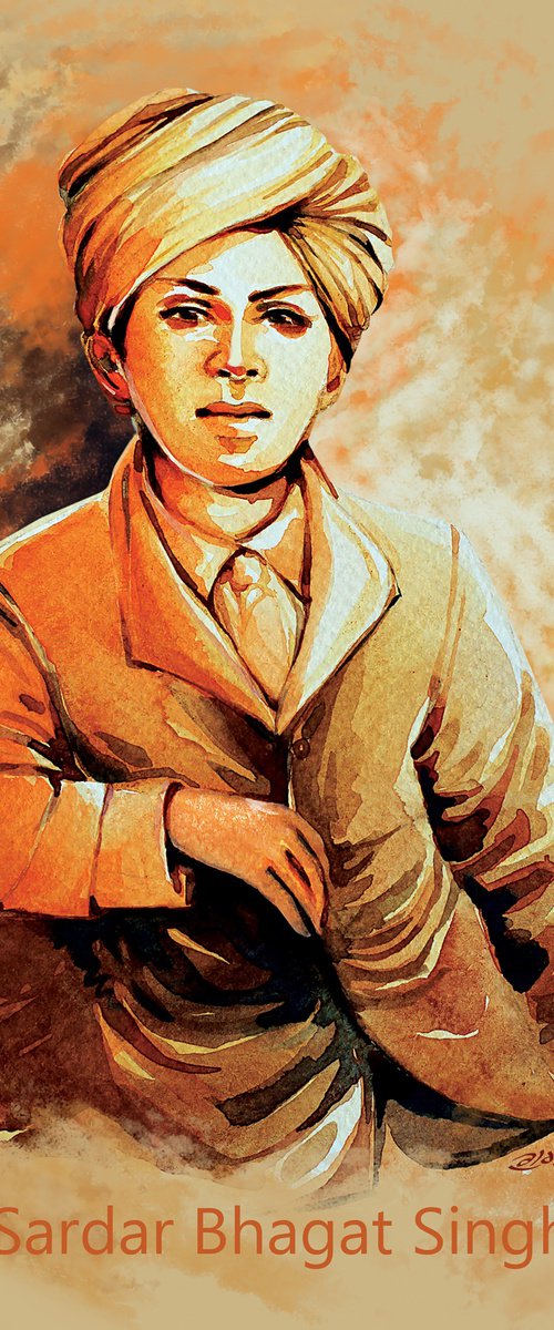 Sardar Bhagat Singh by ARTIST GURDISH PANNU