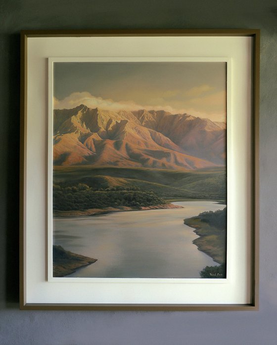 "Atardecer en el lago"