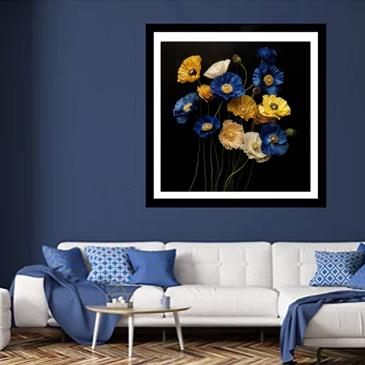 Photorealistic Botanical Photograph By Michael Filonow, 32 X 32", Poppies 47 Limited Edition Prints, Original Artwork