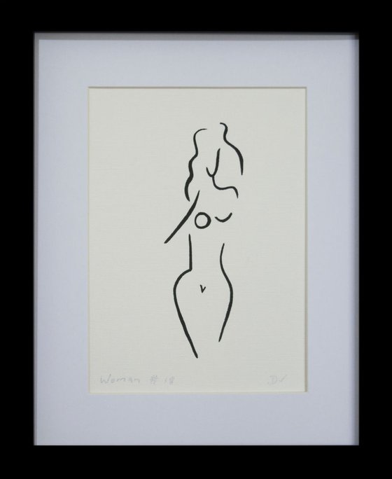 Women series line drawings - set of four #2