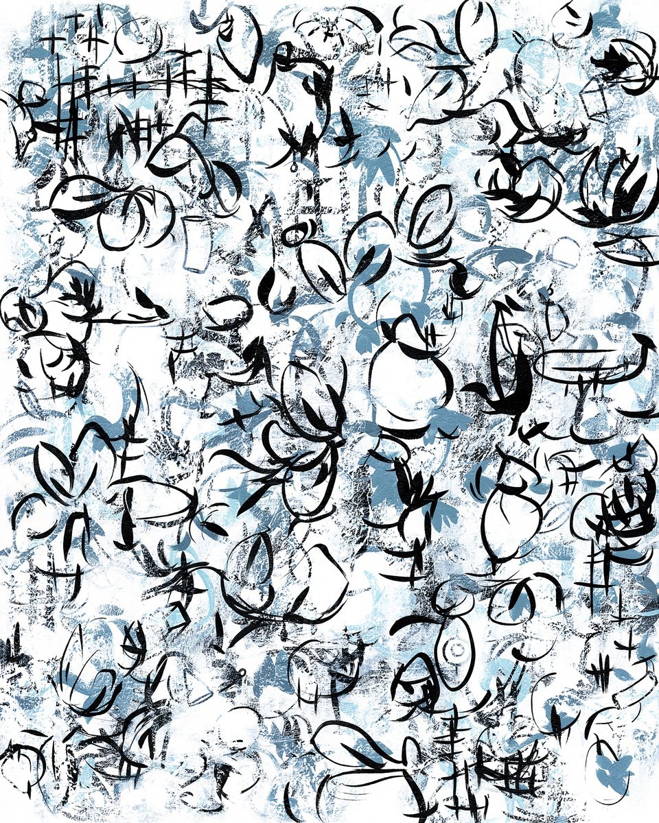 Abstract Acrylic Painting By Sara Richardson Artist, 24 X 30", Belonging No.23, Original Artwork