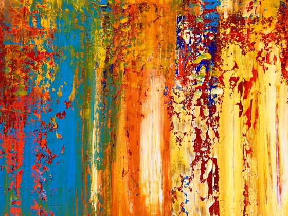 Look Through My Eyes  - XL LARGE,  ABSTRACT ART – EXPRESSIONS OF ENERGY AND LIGHT. READY TO HANG!