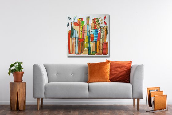 Still Life with Bottles IV
