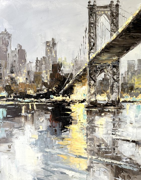 Evening. Manhattan Bridge.