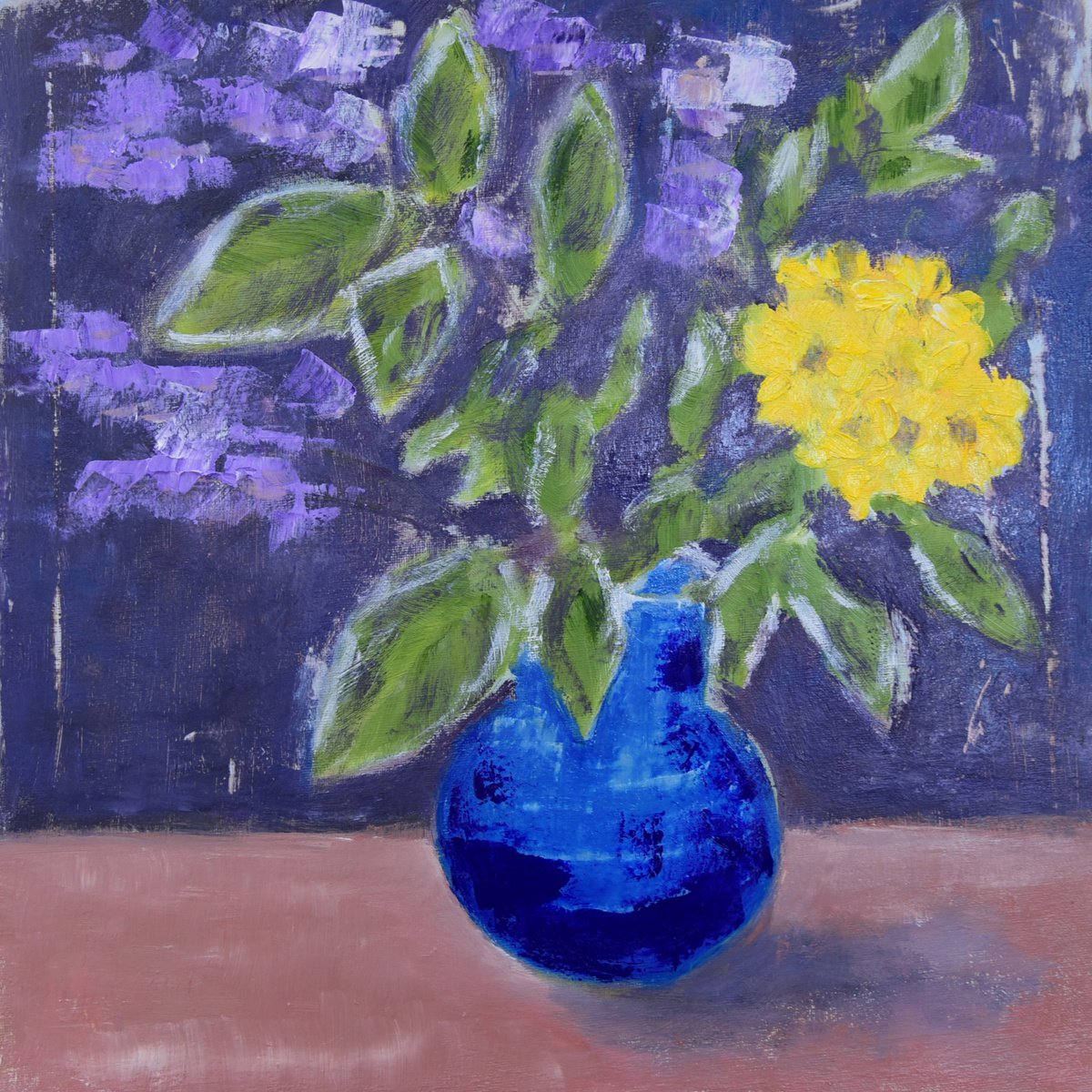 Still life - vase and flowers by Elena Zapassky