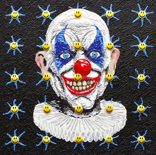 Evil Clown Vs. Smiley by Karl G.o.P.