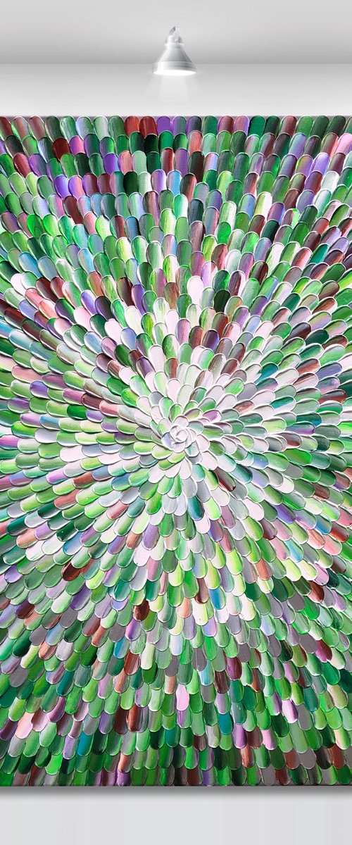 ‘Photosynthesis XVIII' - 40x40" by Tatiana Georgieva