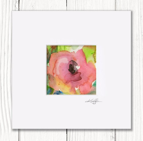 Little Dreams 23 - Small Floral Painting by Kathy Morton Stanion by Kathy Morton Stanion