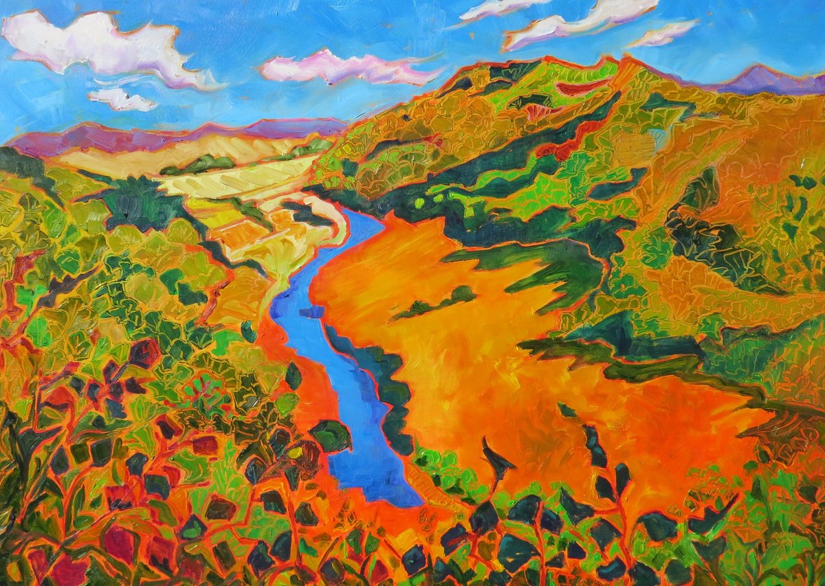 Wye Valley Landscape by Mary Kemp