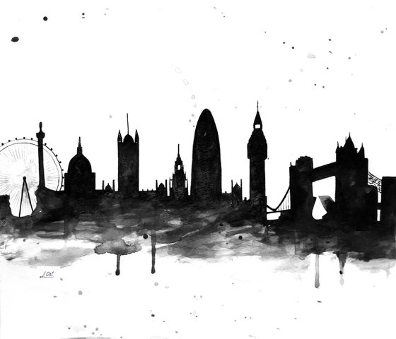 London, black and white
