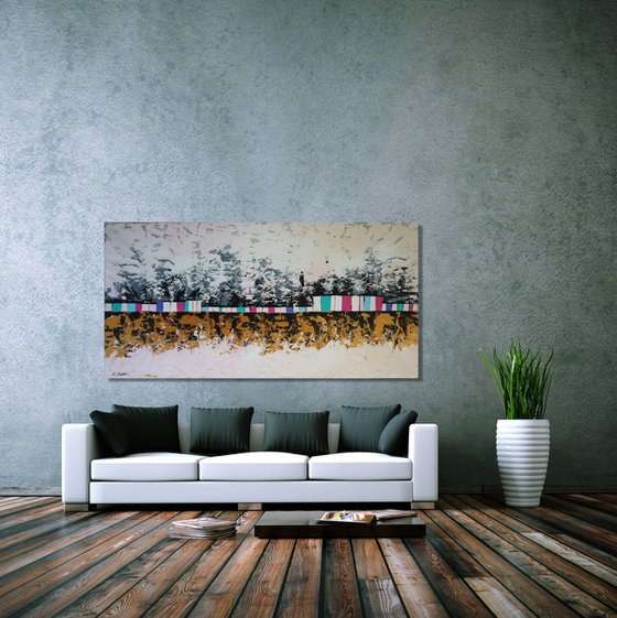 CANVAS ONLY - Borderline - 200 x 100 cm - XXXL (80 x 40 inches)