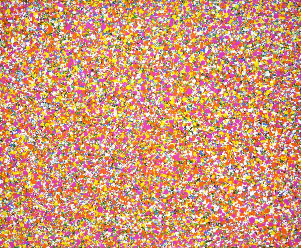 Abstract Acrylic Painting By Iryna Kastsova, 47 X 39, Summer Expression., Original Artwork