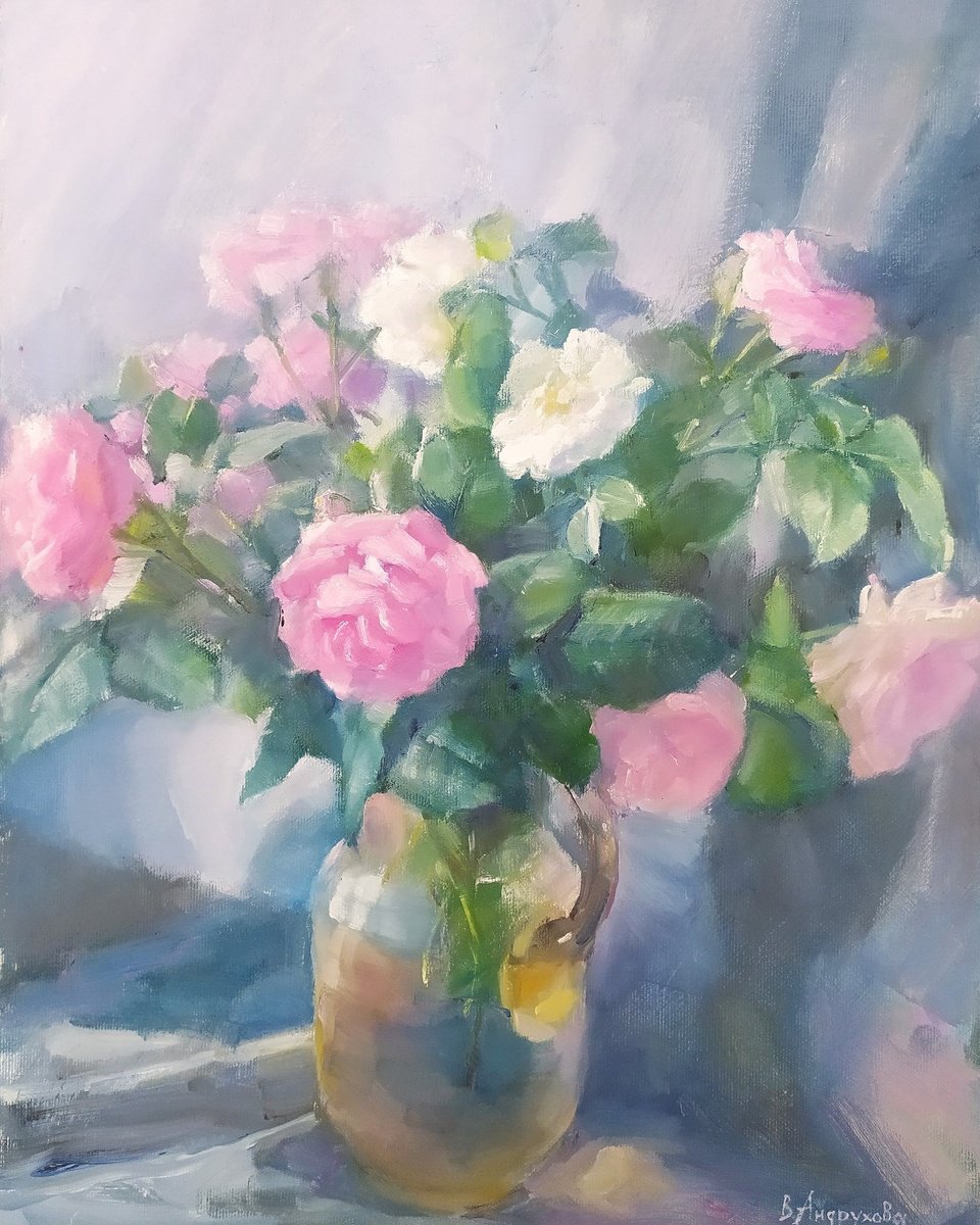 Roses By Valentina Andrukhova, 14 X 18, Artwork For Sale On Artfinder