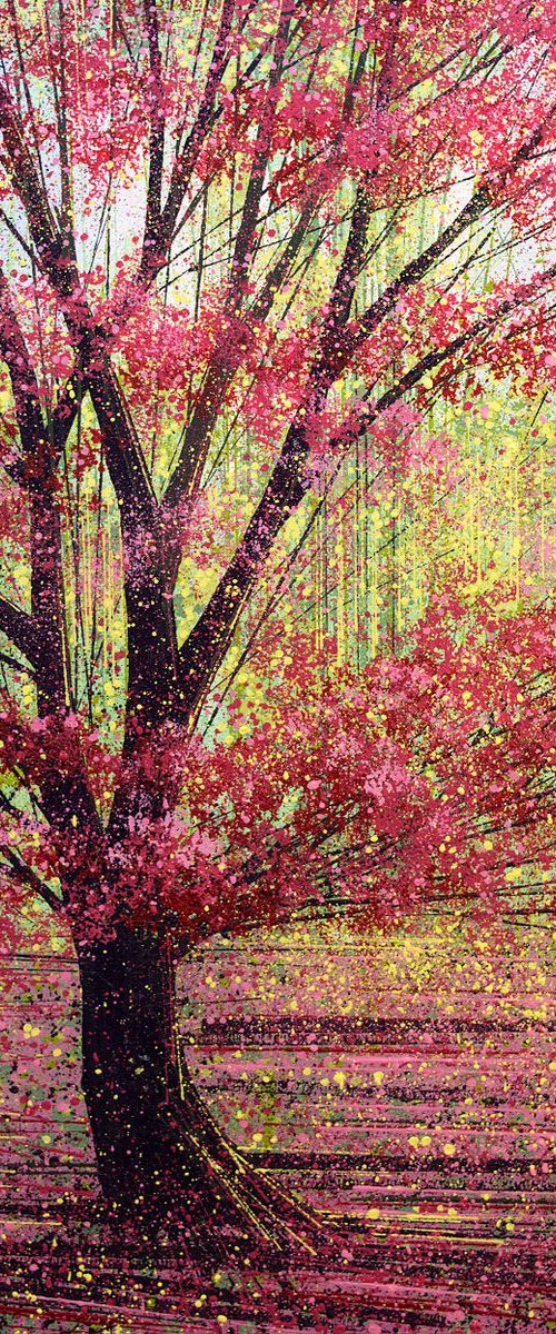 Red Tree in Spring by Marc Todd