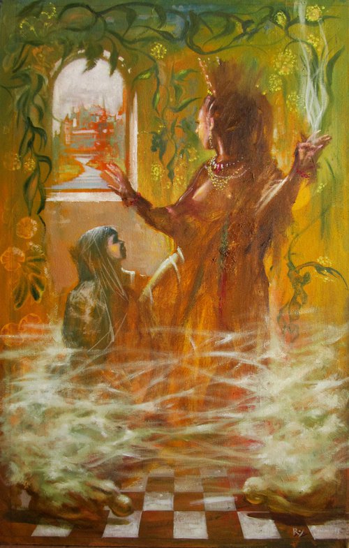 Queen of Sheba and celestial incense by Serhiy Roy