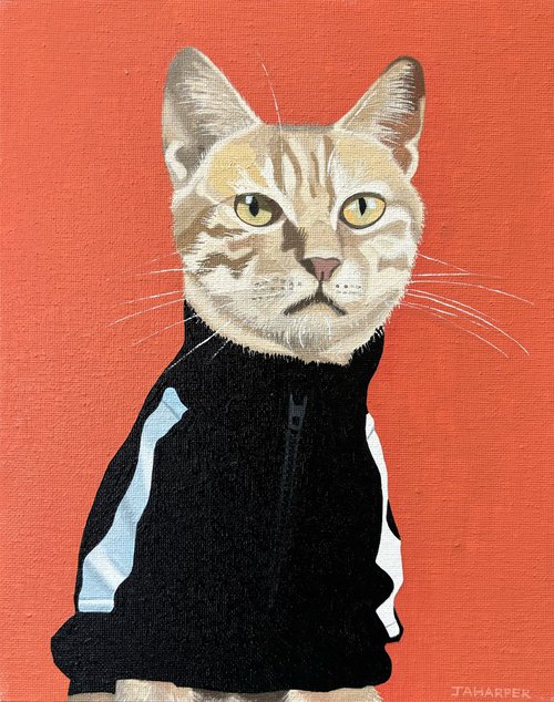 Sporty Cat by Jill Ann Harper