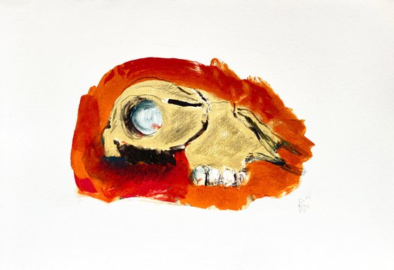 Skull (Gold/Orange)