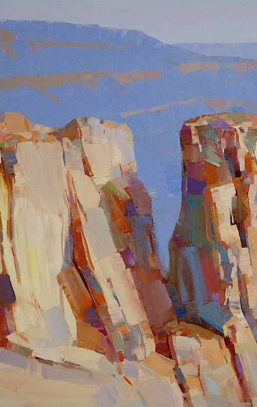 Grand Canyon, Handmade oil painting One of a kind Signed Large Size Painting by Vahe Yeremyan