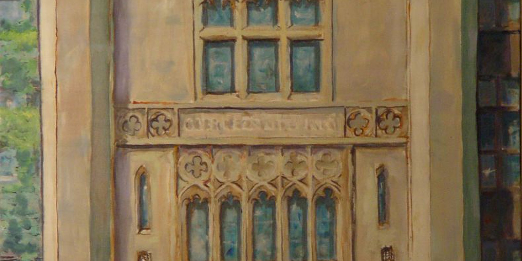 Art of the Day: "Cobb Hall, University Of Chicago, 2017" by Leon Sarantos