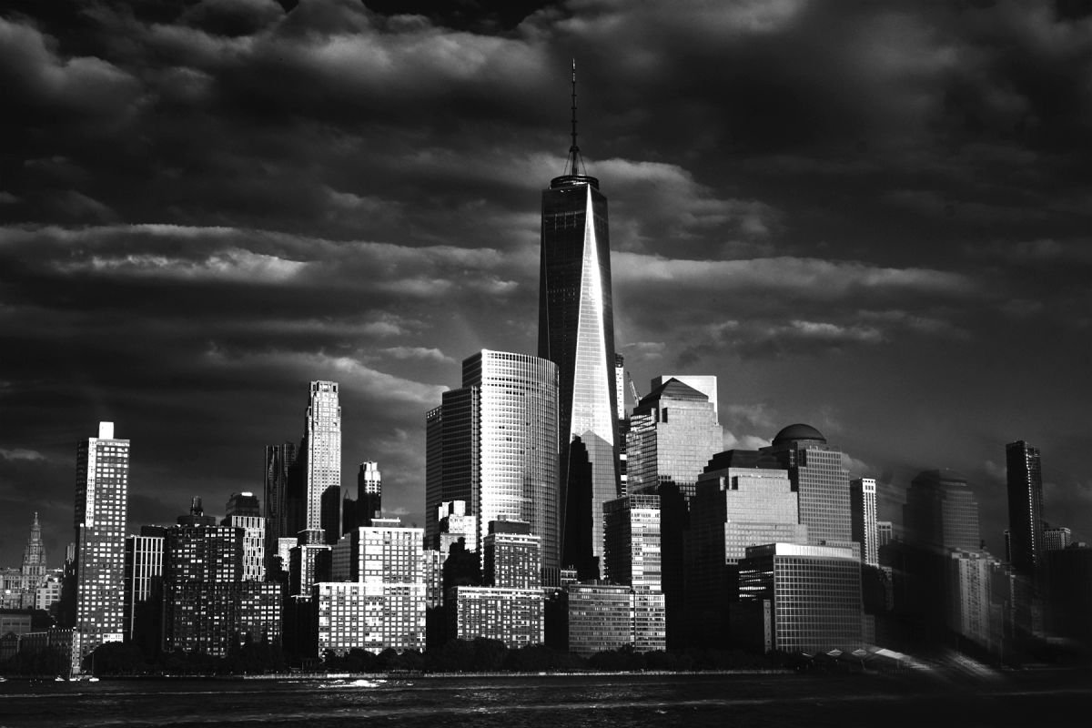 Photorealistic Cityscapes Photograph By Stephen Hodgetts Photography, 17 X 12", Manhattan Skyline -New York, Original Artwork