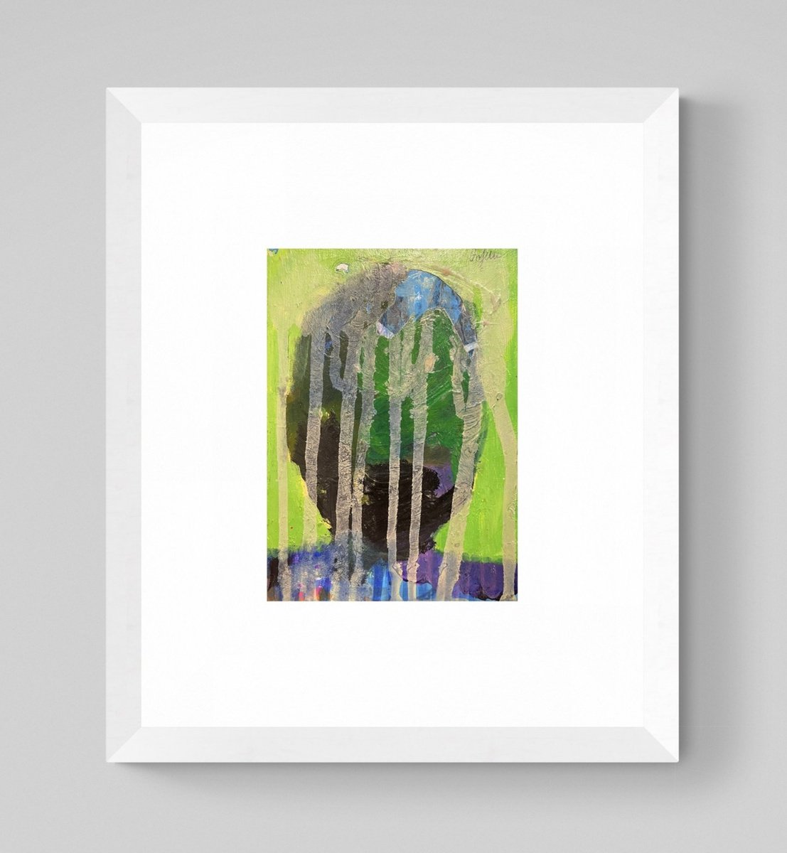 Abstracted Face Series 3 By Gela Mikava, 12 X 15, Artwork For Sale On Artfinder