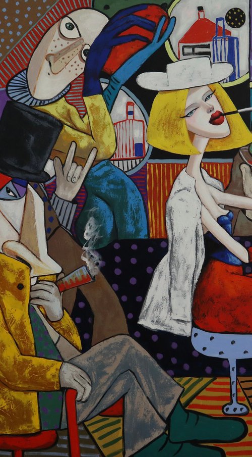 Conspirators and the Piano player by Ta Byrne
