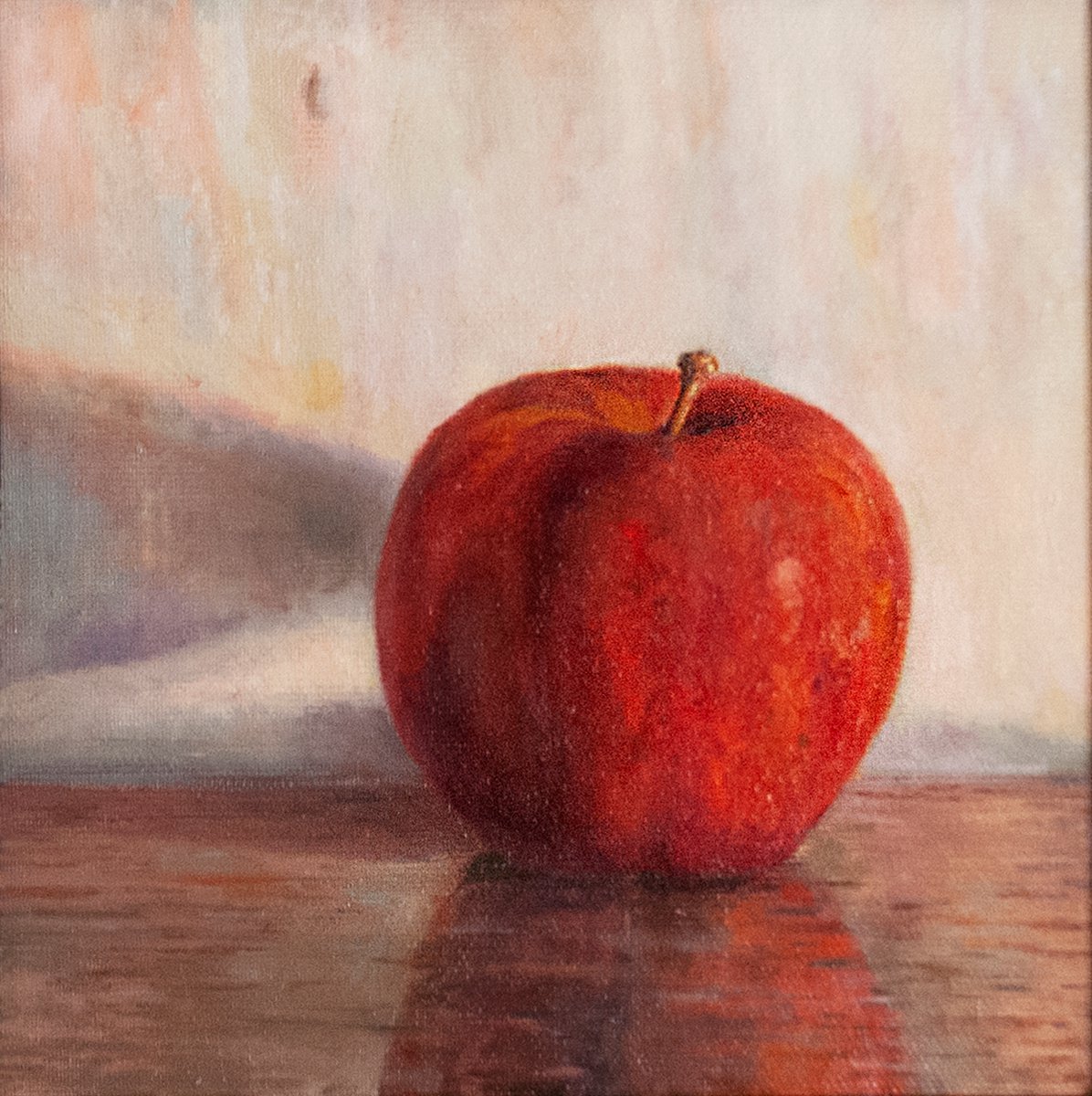 Photorealistic Oil Painting , Apple By Nikola Ivanovic, 14 X 14, Artwork For Sale On Artfinder