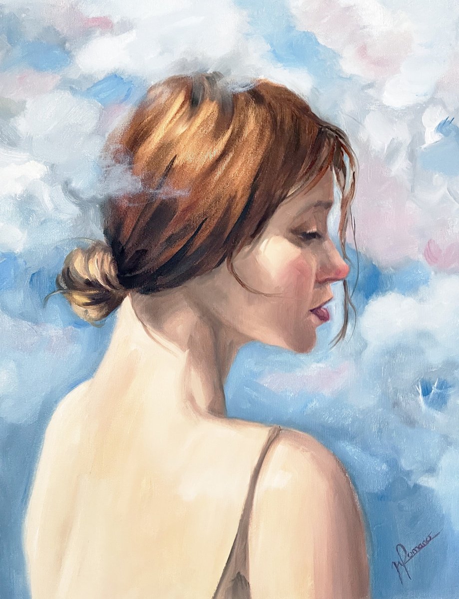 Expressive Oil Painting , Elsewhere By Maria Romano, 16 X 20, Artwork For Sale On Artfinder