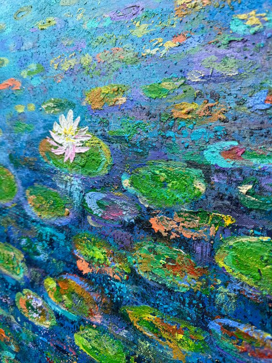 Blue Pond and the WaterLilies