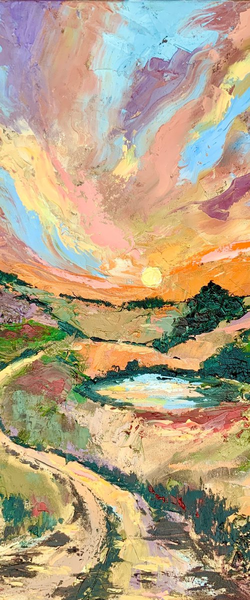 Napa Valley Sunset by Alexandra Jagoda (Ovcharenko)