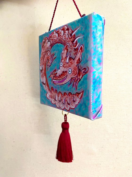 Red Dragon. Fun painting. Art object