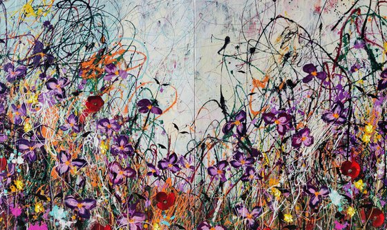 Where The Wildflowers Bloom - Diptych