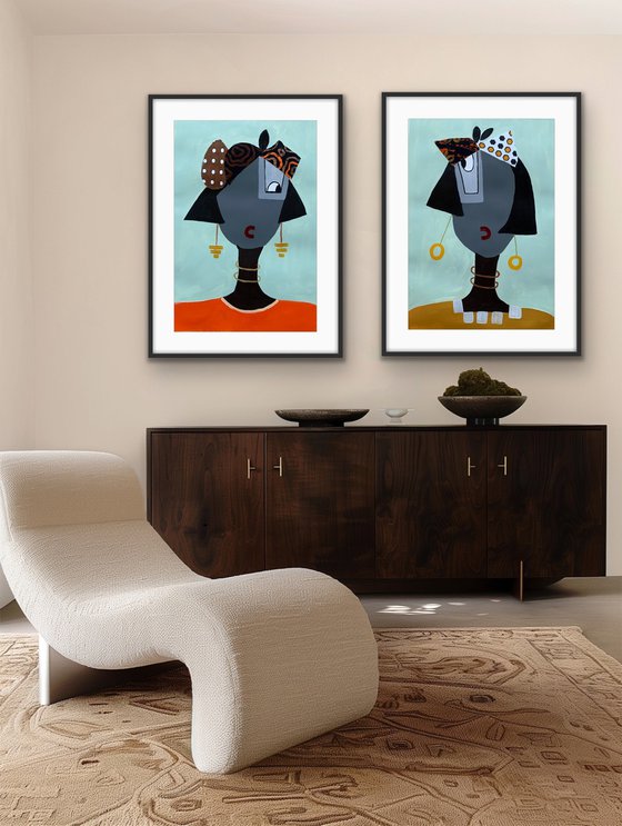 Tis the Privilege of Friendship (Diptych)