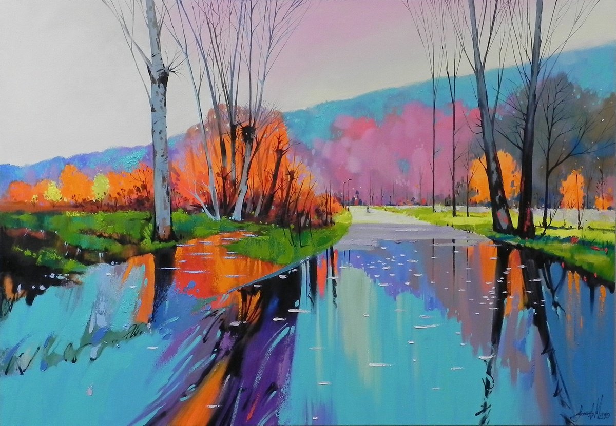 Reflection Of Spring By Mykhailo Novikov, 39 X 28, Artwork For Sale On Artfinder