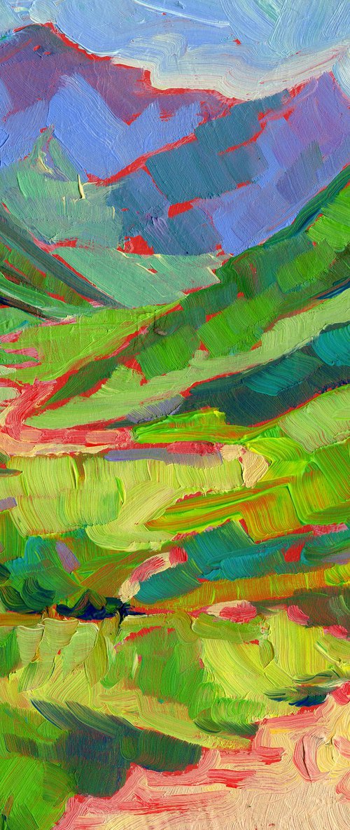 Winding Road Peak District Hills by Mary Kemp