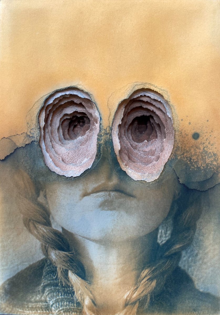 Illustrative Portrait Photograph By Ramona Zordini, 6 X 8", Experimental Portrait 3, Original Artwork