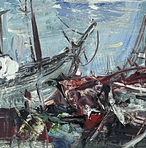 The boats by Eduard Belsky