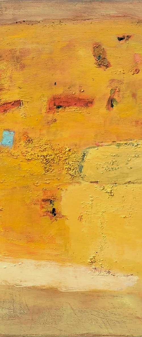 Composition on yellow II by Sergiy Dekalyuk