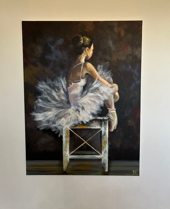 Ballerina on the chair