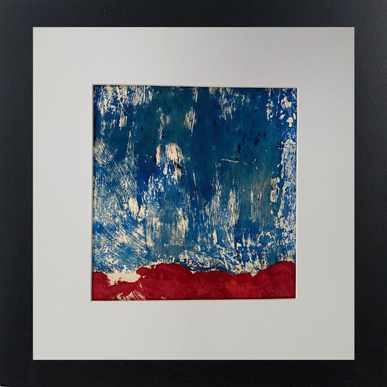 Abstract landscape 3 framed