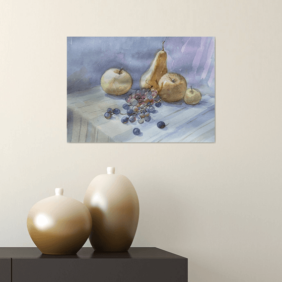 Grapes,pears,apples,stilllife