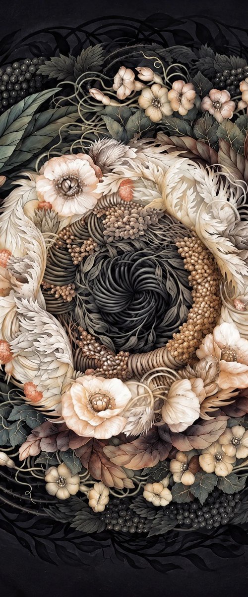 Mandala of the Hidden Garden by Albina Bunina